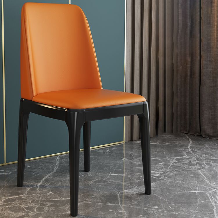 Glam Style Rubberwood Chair Solid Back Side Kitchen Dining Room Chairs Clearhalo ' kitchen&dining_furn' 'Dining Chairs' 'Dining Tables & Seating' 'dining_chair' 'furn' 'furn_dining_chair' 'Furniture' 'furniture_dining_chair' 'Kitchen & Dining Furniture' 'kitchen' 1200x1200_14f0fc6f-2e16-45e3-b3fc-9154e588ca9b