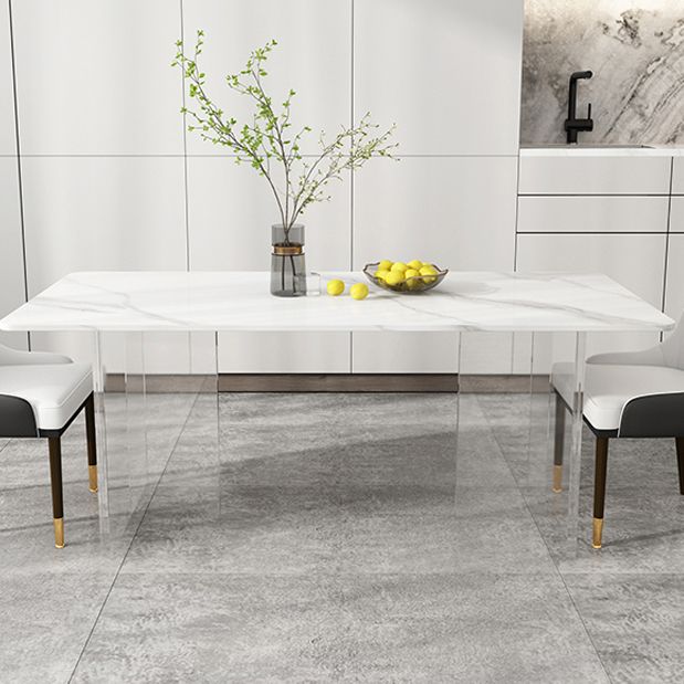 Modern 1/2/5/7 Pieces Dining Set Rectangle Stone Dining Table for Dining Room Clearhalo 'Dining Room Sets' 'Dining Tables & Seating' 'dining_room_set' 'furn' 'furn_dining_room_set' 'Furniture' 'furniture_dining_room_set' 'Kitchen & Dining Furniture' 1200x1200_14f11e84-ed29-4896-a6fa-88c331348060