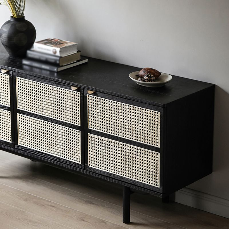 Gabinetto di sideboard del soggiorno in legno di pino mobile server moderno con archiviazione