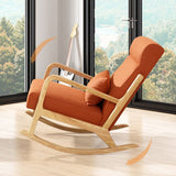 Chaise à bascule à domicile de base en bois moderne Lounge loisir chaise paresseuse pour balcon