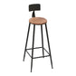 Industrial Counter Height Pub Set 1/2/5 Pcs Iron Stools Legs and Metal Base Bar Table