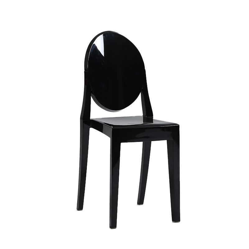 Plastic Armless Dining Chair Home Open Back Dining Side Chairs (Set of 4) Clearhalo ' kitchen&dining_furn' 'Dining Chairs' 'Dining Tables & Seating' 'dining_chair' 'furn' 'furn_dining_chair' 'Furniture' 'furniture_dining_chair' 'Kitchen & Dining Furniture' 'kitchen' 1200x1200_14f771ff-a9b1-448f-b0ee-b9c028060def