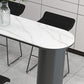Minimalism Bar Table 42-inch Height Stone Top and Metal Base Bistro Table Clearhalo 'Bar Furniture' 'Bar Tables' 'bar_tables' 'furn' 'furn_bar_tables' 'Furniture' 'furniture_bar_tables' 'Kitchen & Dining Furniture' 1200x1200_14f9e279-1a71-482b-83ef-07671ea5f612