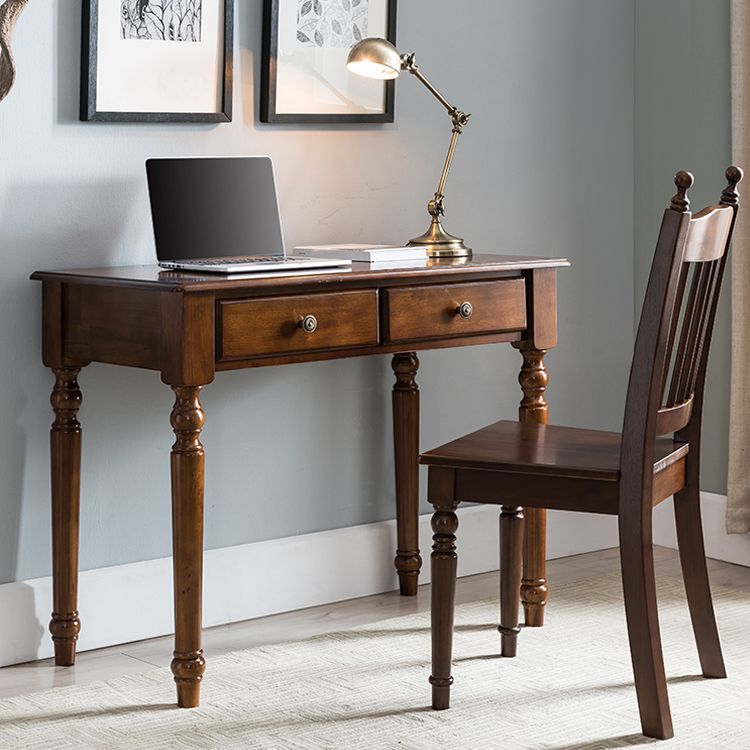 Traditional Rubberwood Wood Dining Side Chair Slat Back Single Dining Chair Clearhalo ' kitchen&dining_furn' 'Dining Chairs' 'Dining Tables & Seating' 'dining_chair' 'furn' 'furn_dining_chair' 'Furniture' 'furniture_dining_chair' 'Kitchen & Dining Furniture' 'kitchen' 1200x1200_14fa041a-f0e1-4c3a-bd56-6d19a5671927