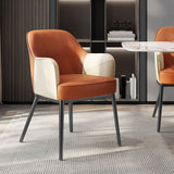 Sedia a braccio in stile industriale sedia da pranzo in vetro per camera da letto