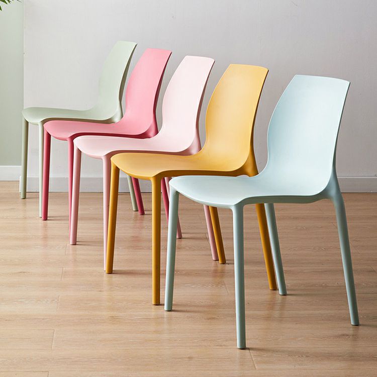 Contemporary Plastic Dining Side Chair Stackable Side Chair Set for Dining Room Clearhalo ' kitchen&dining_furn' 'Dining Chairs' 'Dining Tables & Seating' 'dining_chair' 'Furniture' 'furniture_dining_chair' 'Kitchen & Dining Furniture' 'kitchen' 1200x1200_14fa8750-9243-4ba1-a401-1e61e22be3e7