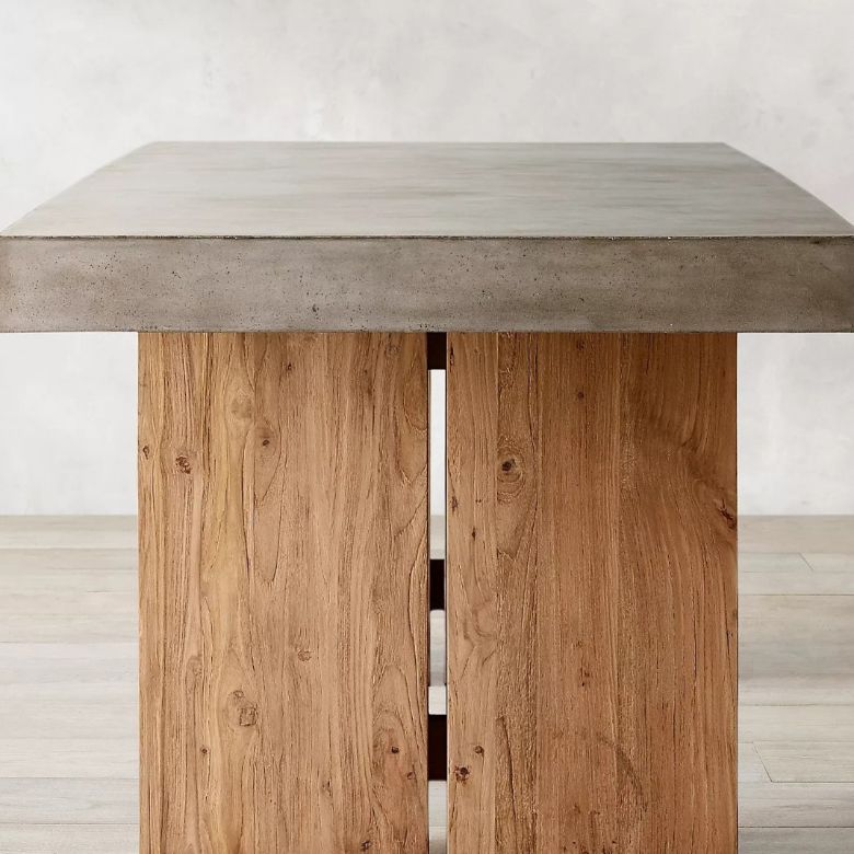 Rectangular Dining Table Grey Solid Wood Table Top for Dining Room Clearhalo 'Dining Tables & Seating' 'Dining Tables' 'dining_table' 'furn' 'furn_dining_table' 'Furniture' 'Kitchen & Dining Furniture' 1200x1200_14fc9400-1437-40d2-a336-79ab1c5a5a56