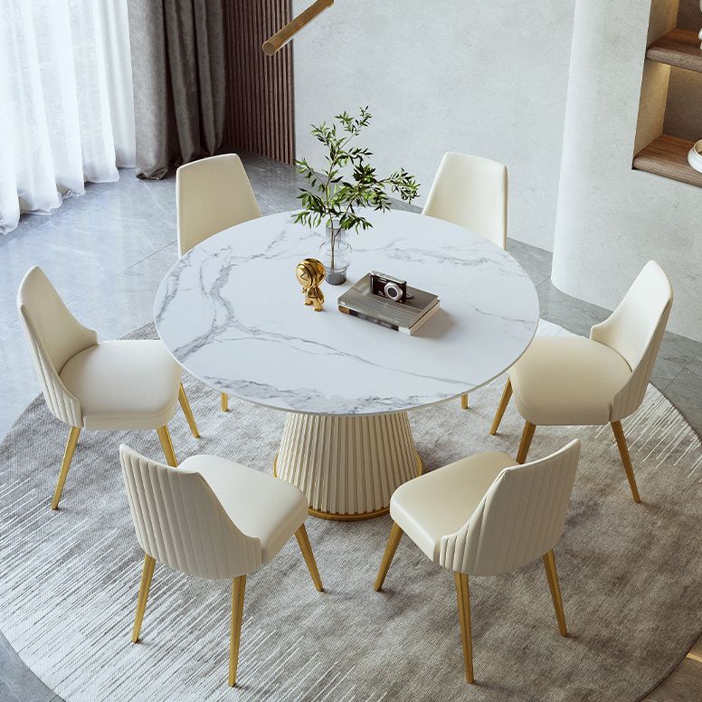 Nordic Style 1/4/5/7 Pieces Dining Sintered Stone Dining Table Set for Kitchen Clearhalo 'Dining Room Sets' 'Dining Tables & Seating' 'dining_room_set' 'furn' 'furn_dining_room_set' 'Furniture' 'furniture_dining_room_set' 'Kitchen & Dining Furniture' 1200x1200_14fced55-7913-46f0-b3de-ab7235b3a0c5