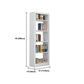 Rectangle Etagere Bookshelf Modern Metal Open Bookcase with Shelves