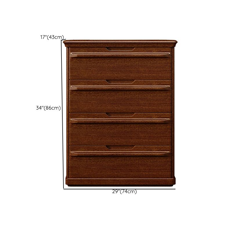 Contemporary Walnut Wood Storage Chest Vertical Chest in Brown with Drawers Clearhalo 'Bedroom Furniture' 'Dressers & Chests' 'dressers_chests' 'furn' 'furn_dressers_chests' 'Furniture' 1200x1200_1500878a-6a0a-4742-b500-f97be02159b4