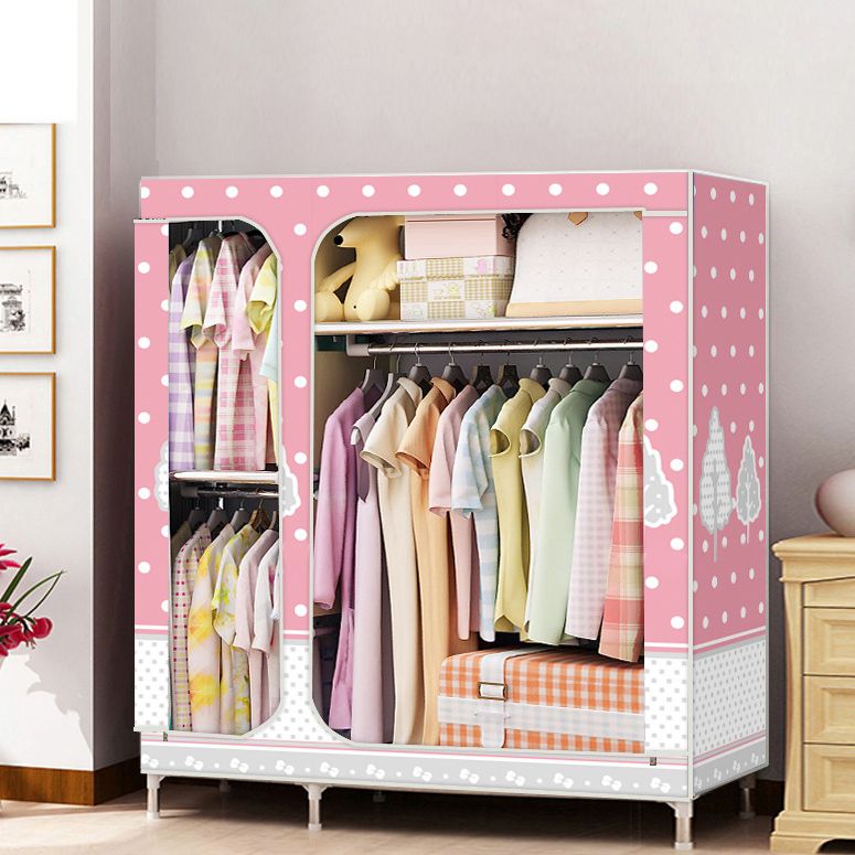 Eigentijdse stijl huisgarderobe stalen garderobe kast met planken