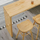 Light Brown Industrial Style Bar Table Pine Wood Milk Tea Shop Casual Bar Table Clearhalo 'Bar Furniture' 'Bar Tables' 'bar_tables' 'furn' 'furn_bar_tables' 'Furniture' 'furniture_bar_tables' 'Kitchen & Dining Furniture' 1200x1200_15087448-ad38-4023-92a4-e6a6cae23370