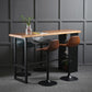 Pine Wood Bar Dining Table Industrial Bar Dining Table with Sled Base Clearhalo 'Bar Furniture' 'Bar Tables' 'bar_tables' 'furn' 'furn_bar_tables' 'Furniture' 'furniture_bar_tables' 'Kitchen & Dining Furniture' 1200x1200_150b25aa-e521-4e7f-8d38-ee435936f6fa