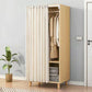 Bedroom Storage Cabinet with Clothes Rail Modern Cabinet with Wooden Legs Clearhalo 'Armoires & Wardrobes' 'armoires_wardrobes' 'Bedroom Furniture' 'furn' 'furn_armoires_wardrobes' 'Furniture' 1200x1200_150bb381-9d4a-485d-a5cf-a87f1f55e8c7