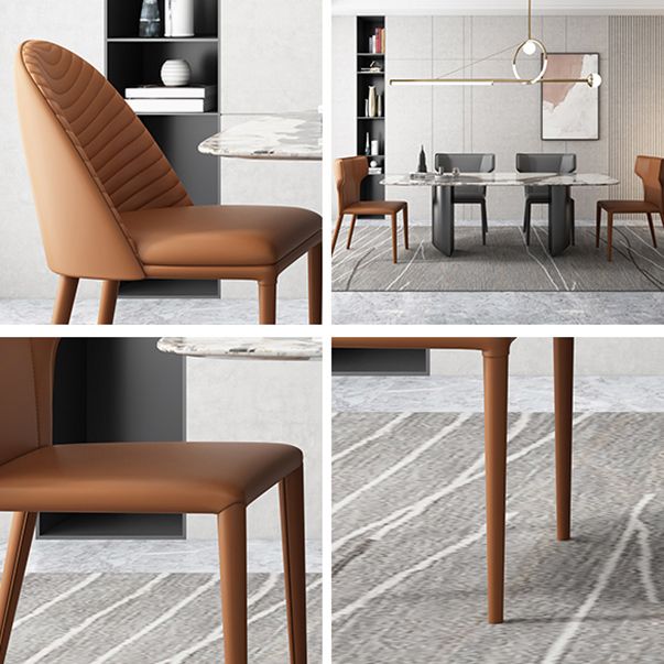 Modern Rectangle Dinette Set 1/4/5/7 Pieces Sintered Stone Top Dining Table Set Clearhalo 'Dining Room Sets' 'Dining Tables & Seating' 'dining_room_set' 'furn' 'furn_dining_room_set' 'Furniture' 'furniture_dining_room_set' 'Kitchen & Dining Furniture' 1200x1200_1510b203-4e20-44c9-ba72-b9f02b57a020