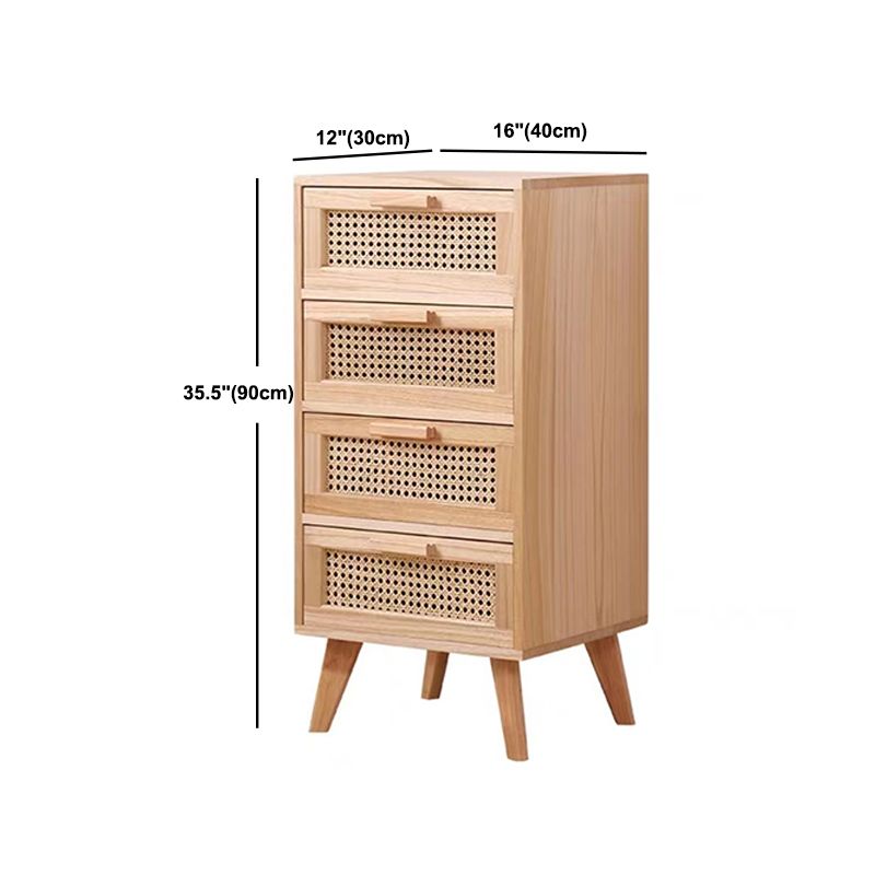 Contemporary Wooden Chest, Rectangle Accent Chest with Drawers