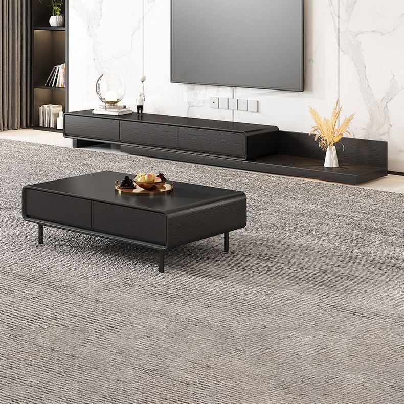 3 - Drawers TV Media Console, 63 "/ 79" Console TV moderne avec stockage coulissant