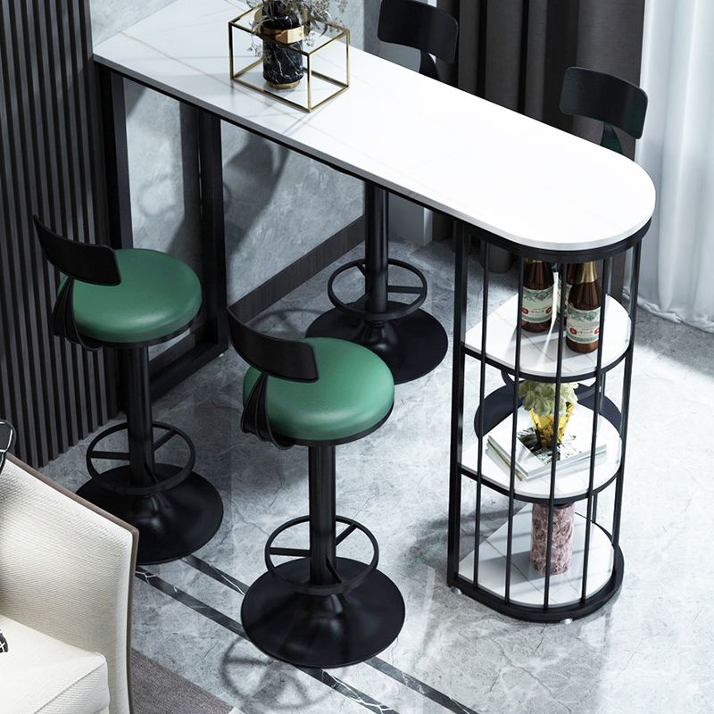 Low Back Dining Stool Adjustable Height Bar Stool with Metal Base Clearhalo 'Bar Furniture' 'Bar Stools' 'bar_stools' 'furn' 'furn_bar_stools' 'Furniture' 'Kitchen & Dining Furniture' 1200x1200_15167bbb-4c48-4879-996e-18b42729a0fe