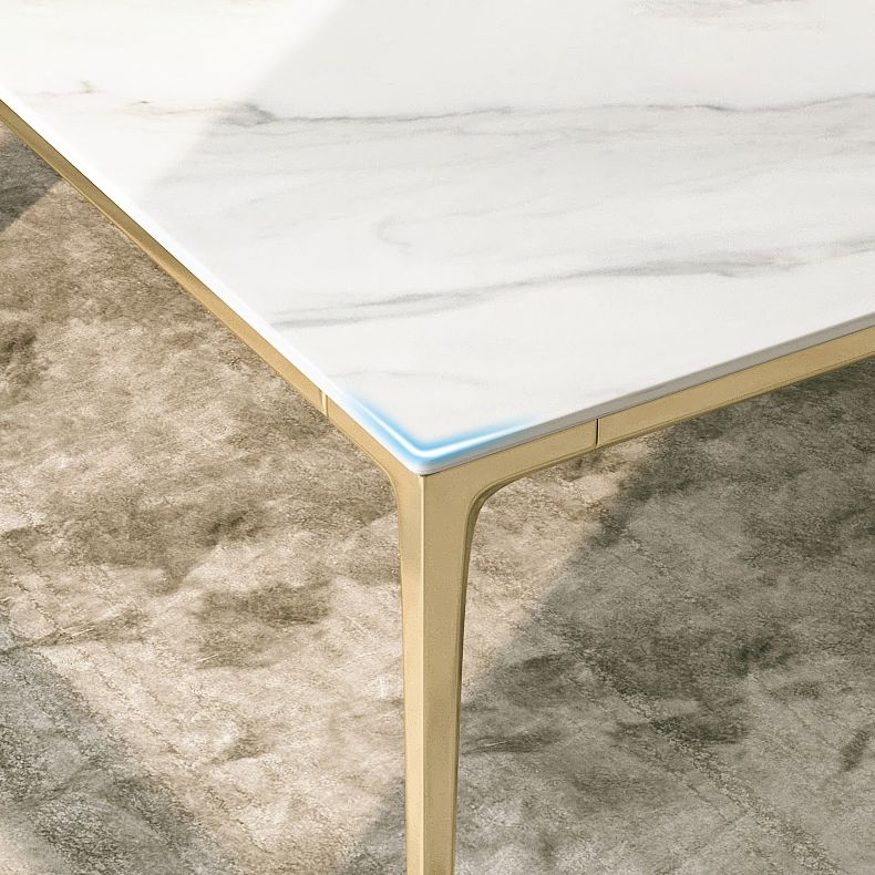 Sintered Stone Dining Table Luxury Style 4 Legs Base Rectangle Table for Dining Room Clearhalo ' dining_table' 'Dining Tables & Seating' 'Dining Tables' 'furn' 'furn_dining_table' 'Furniture' 'furniture_dining_table' 'Kitchen & Dining Furniture' 'kitchen&dining_furn' 'kitchen' 'kitchen_dining_table' 1200x1200_1517cdbb-6d45-477f-bac8-4c46662afb74