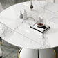 Contemporary Round Dining Table Sintered Stone Table with White Pedestal Base,53.1"L x 53.1"W x 30"H Clearhalo ' dining_table' 'Dining Tables & Seating' 'Dining Tables' 'furn' 'furn_dining_table' 'Furniture' 'furniture_dining_table' 'Kitchen & Dining Furniture' 'kitchen&dining_furn' 'kitchen' 'kitchen_dining_table' 1200x1200_15180d51-3e0e-475d-a63d-676759fc130d