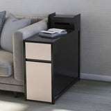 Rechteckiger Holz Beistelltisch zeitgenössischer Endtisch mit Lagerung für Wohnzimmer