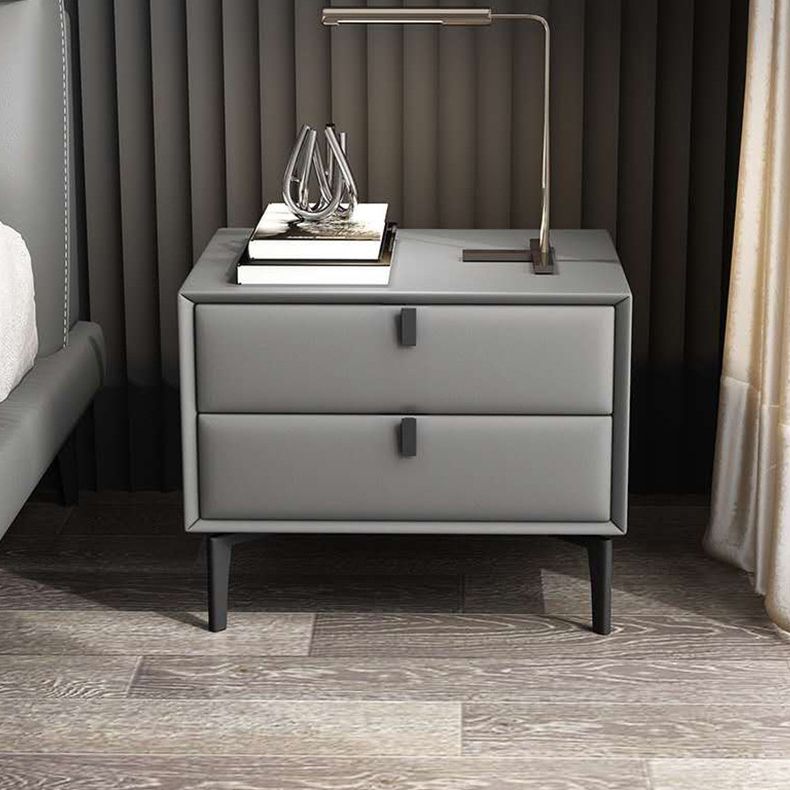 Solid Wood Bed Nightstand Contemporary Night Table with 2 Drawers Clearhalo 'Bedroom Furniture' 'furn' 'furn_night_stand' 'Furniture' 'night_stand' 'Nightstands' 1200x1200_151e17cc-c86c-4278-9855-b8cc28c27d96