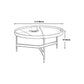 Modern Slate Tray Top 3 Legs Coffee Table White/Black Round Table Clearhalo 'Coffee & Accent Tables' 'Coffee Tables' 'coffee_tables' 'furn' 'furn_coffee_tables' 'Furniture' 'Living Room Furniture' 1200x1200_151e8855-e14f-45c5-8bbd-0ea98f848689