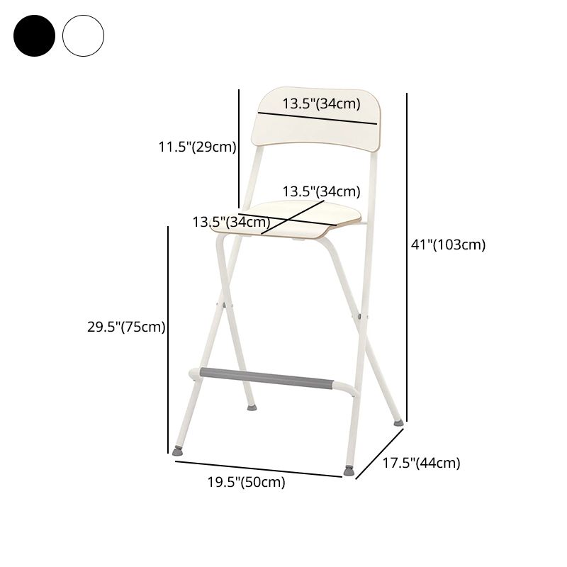 Nordic Wood Folding Barstool Simple Indoor Tall Stool with Square Seat, 1 Piece Clearhalo 'Bar Furniture' 'Bar Stools' 'bar_stools' 'furn' 'furn_bar_stools' 'furniture_bar_stools' 'Kitchen & Dining Furniture' 'kitchen&dining_furn' 'kitchen' 'kitchen_furn' Furniture' 1200x1200_1520b8d6-ce89-4e04-a7ed-e289f37b6369