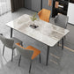Sintered Stone Two-Color Dining Table Simplicity 4 Legs Table for Dining Room Clearhalo ' dining_table' 'Dining Tables & Seating' 'Dining Tables' 'Furniture' 'furniture_dining_table' 'Kitchen & Dining Furniture' 'kitchen&dining_furn' 'kitchen' 'kitchen_dining_table' 1200x1200_1521fea5-28c5-43b3-8603-a996db8b1d5e