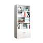 Closed Back Metal Bookshelf Modern Rectangle Storage Standard Bookshelf