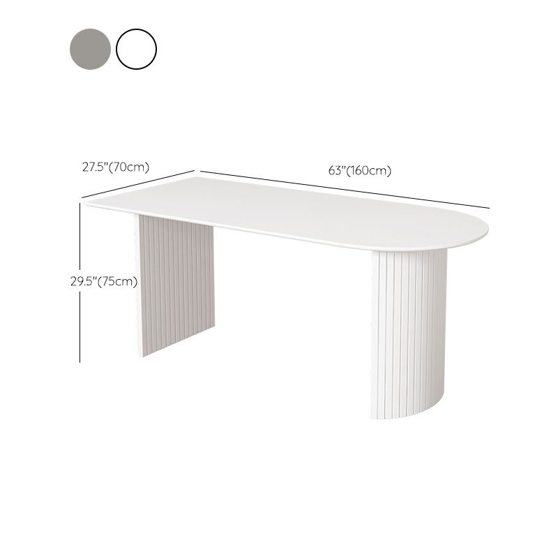Contemporary Sintered Stone Dining Table Metal Base Dining Table for Home Use