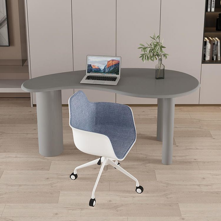 Contemporary Style Writing Desk Curved Bedroom and Office Desk Clearhalo 'furn' 'furn_office_desk' 'Furniture' 'Office Desks' 'Office Furniture' 'office_desk' 1200x1200_15231db5-7966-4eeb-91a6-93e7a7aea326