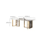 Glam Rectangle Table Set 1/4/5/7 Pieces Dining Set for Home Use