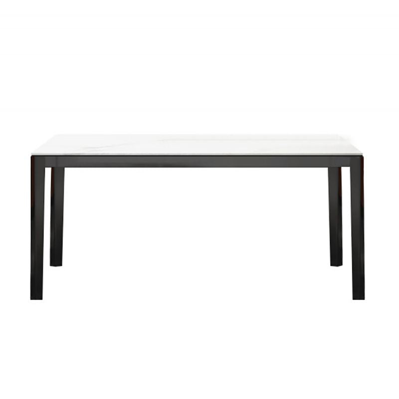 Stone Top Dining Table Modern Rectangle Dining Table with 4 Wood Legs Clearhalo 'Dining Tables & Seating' 'Dining Tables' 'dining_table' 'furn' 'furn_dining_table' 'Furniture' 'furniture_dining_table' 'Kitchen & Dining Furniture' 'kitchen' 'kitchen_dining_table' 1200x1200_152729da-9901-403b-a78f-fece98f8d2b1