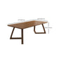 Modern Solid Wood Rectangle Writing Desk 29.53" Tall Sled Base Office Desk