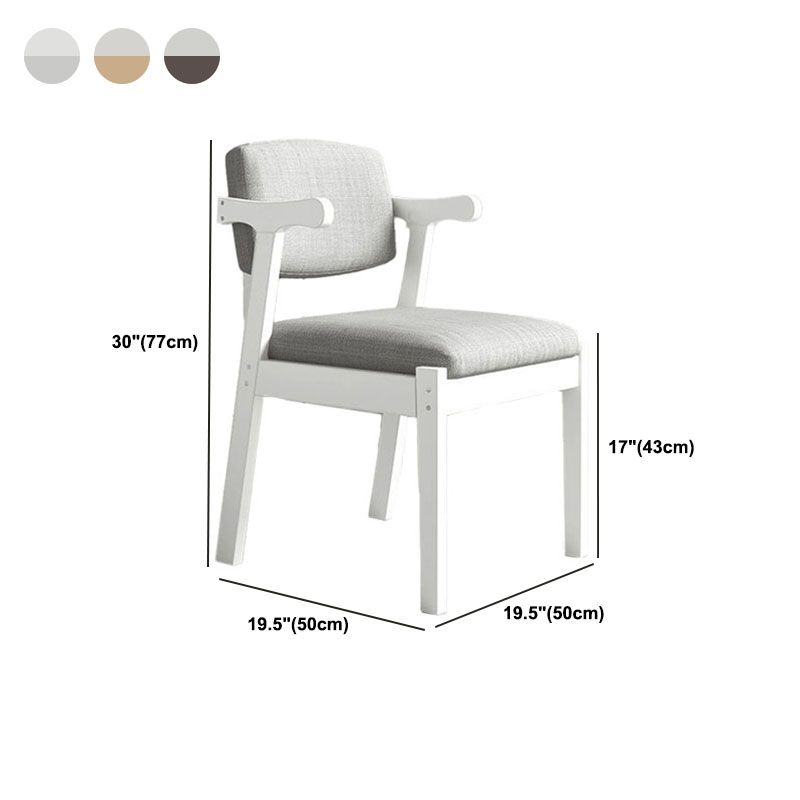Contemporary Style Chair Armless Open Back Chair with Wood Legs for Home Clearhalo 'Dining Chairs' 'Dining Tables & Seating' 'dining_chair' 'furn' 'furn_dining_chair' 'Furniture' 'Kitchen & Dining Furniture' 1200x1200_1529d913-2191-4692-91d2-7a2e1afe0613