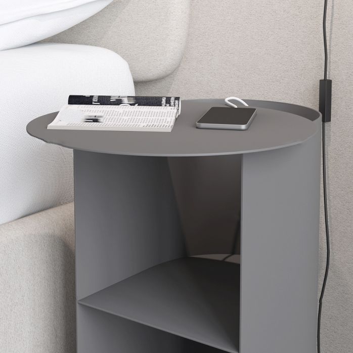 Metal Modern Bed Nightstand 20'' Tall 1-shelf Open Storage Bedside Cabinet Clearhalo 'Bedroom Furniture' 'furn' 'furn_night_stand' 'Furniture' 'night_stand' 'Nightstands' 1200x1200_152ad9fa-dc6a-4c59-855c-6875edba149f