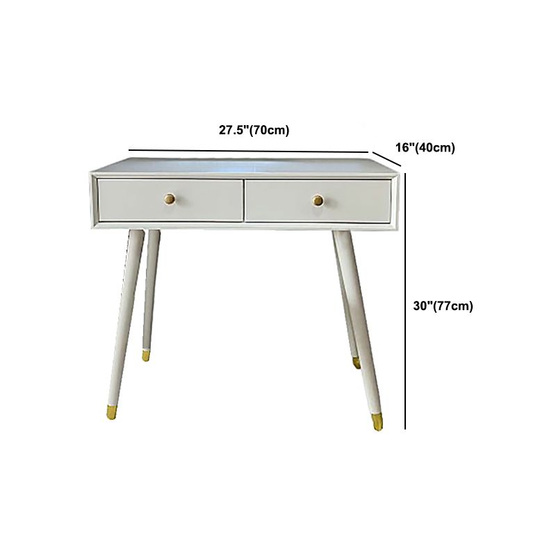 Hedendaagse witte make-up ijdelheid met 2 opbergladen massief houten dressoir