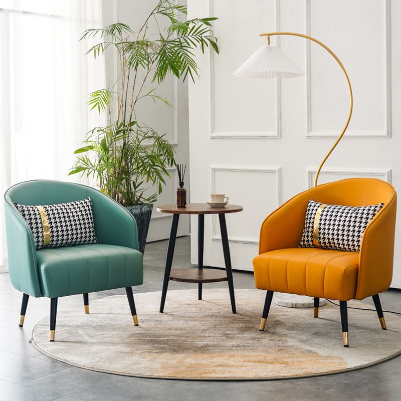 Barrel Accent Chair 25.59" L x 25.59" W x 31.10" H Basic Four Leg Barrel Chair Clearhalo 'Accent Chairs' 'accent_chairs' 'Chairs & Seating' 'furn' 'furn_accent_chairs' 'Furniture' 'Living Room Furniture' 1200x1200_152dd4e0-bb5b-49ca-86d7-3b5410c42a30