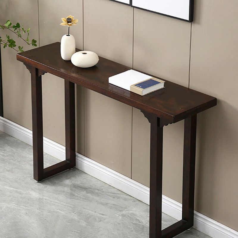 12 inch Wide Accent Table Mid-Century Modern Rectangle Wood Console Table for Hall Clearhalo 'Console Tables' 'console_tables' 'Entry & Mudroom Furniture' 'furn' 'furn_console_tables' 'Furniture' 1200x1200_152e7fd6-edbf-4b28-a19f-1d01d3a9db76