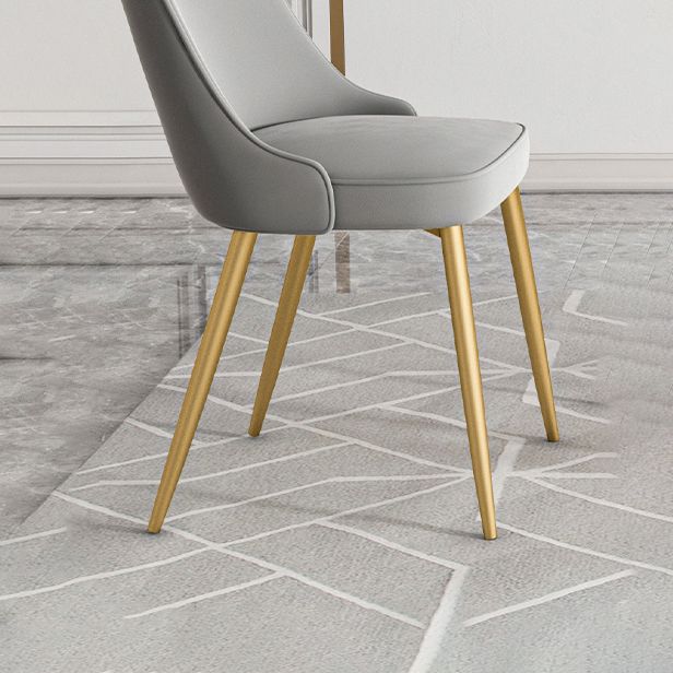 Modern Mental Solid Back Dining Side Chair Gold Kitchen Dining Side Chair Clearhalo ' kitchen&dining_furn' 'Dining Chairs' 'Dining Tables & Seating' 'dining_chair' 'furn' 'furn_dining_chair' 'Furniture' 'furniture_dining_chair' 'Kitchen & Dining Furniture' 'kitchen' 1200x1200_152eef0a-ab79-4cc5-b89f-4a675d7645eb