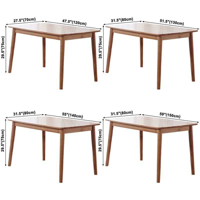 Rectangle Balata Wood Table Modern Dining Table with 4 Legs for Restaurant Clearhalo ' dining_table' 'Dining Tables & Seating' 'Dining Tables' 'furn' 'furn_dining_table' 'Furniture' 'furniture_dining_table' 'Kitchen & Dining Furniture' 'kitchen&dining_furn' 'kitchen' 'kitchen_dining_table' 1200x1200_15309fb9-bfe2-42e5-948e-ee587d30ac76