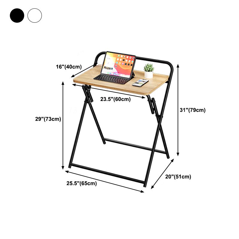Modern Style Wooden Office Desk Rectangular Folding Writing Desk for Home Clearhalo 'furn' 'furn_office_desk' 'Furniture' 'Office Desks' 'Office Furniture' 'office_desk' 1200x1200_153130fe-ced6-4d22-9ffe-d72f7831c821