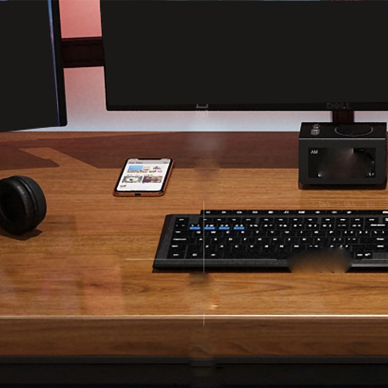 Industrial Rectangular Gaming Desk Solid Wood Writing Desk for Home Clearhalo 'furn' 'furn_office_desk' 'Furniture' 'Office Desks' 'Office Furniture' 'office_desk' 1200x1200_15317650-b5bf-42cc-ac09-bbe8de514bda