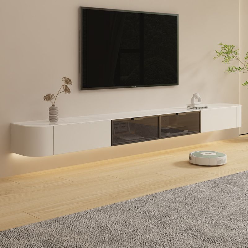 Contemporary Media Console Floating TV Media Console with Drawers Clearhalo 'furn' 'furn_tv_stands_entertainment_centers' 'Furniture' 'Living Room Furniture' 'TV Stands & Entertainment Centers' 'TV Stands & Media Storage Furniture' 'tv_stands_entertainment_centers' 1200x1200_15318105-f1aa-47df-99b0-4c9bea8e8c62