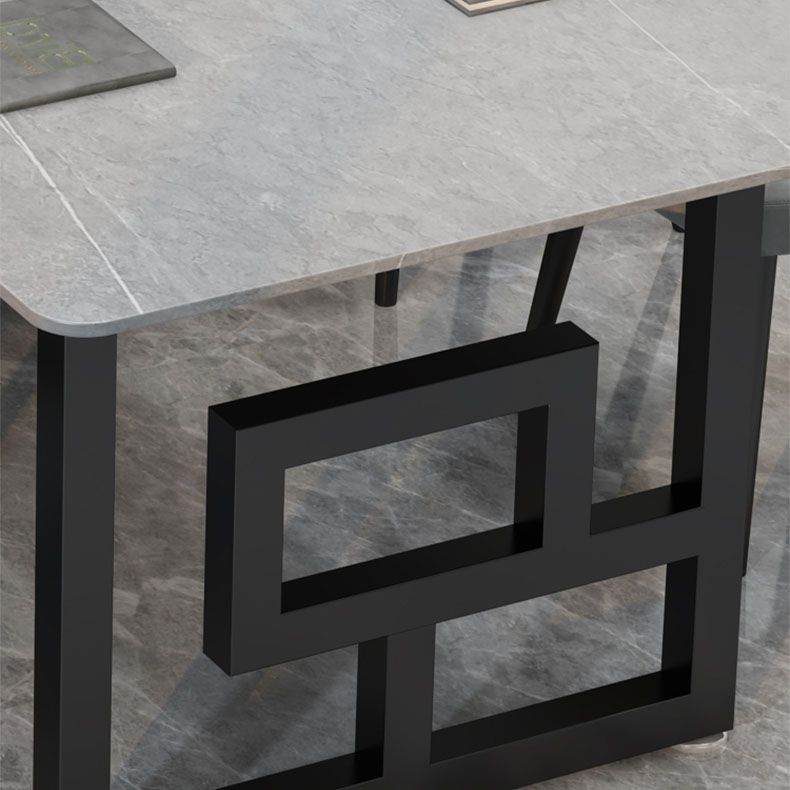 Rectangular Home Writing Desk Industrial Style Stone Office Desk Clearhalo 'furn' 'furn_office_desk' 'Furniture' 'Office Desks' 'Office Furniture' 'office_desk' 1200x1200_1532df11-e45e-4673-833a-ef31ff7213aa