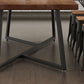 1/7 Pieces Rectangular Dining Table Set Industrial Style Wooden Home Table Chairs