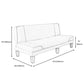 Modern Armless Settee Cotton Blend Convertible Sleeper Sofa for Living Room Clearhalo 'furn' 'furn_sofas' 'Furniture' 'furniture_sofas' 'kitchen' 'kitchen_sofas' 'Living Room Furniture' 'Sofa' 'sofas' 1200x1200_1534dcac-8196-41e0-a9ff-4eab68bd8873
