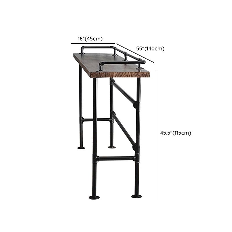 Industrial Style Bar Set 1/3 Pieces Solid Wood Rectangle Pub Dining Set for Indoor Clearhalo 'Bar Furniture' 'furn' 'furn_home_bar_bar_sets' 'Furniture' 'Home Bars & Bar Sets' 'home_bar_bar_sets' 'Kitchen & Dining Furniture' 1200x1200_15354e15-da1e-4844-b3b2-fd19bff2f0c4
