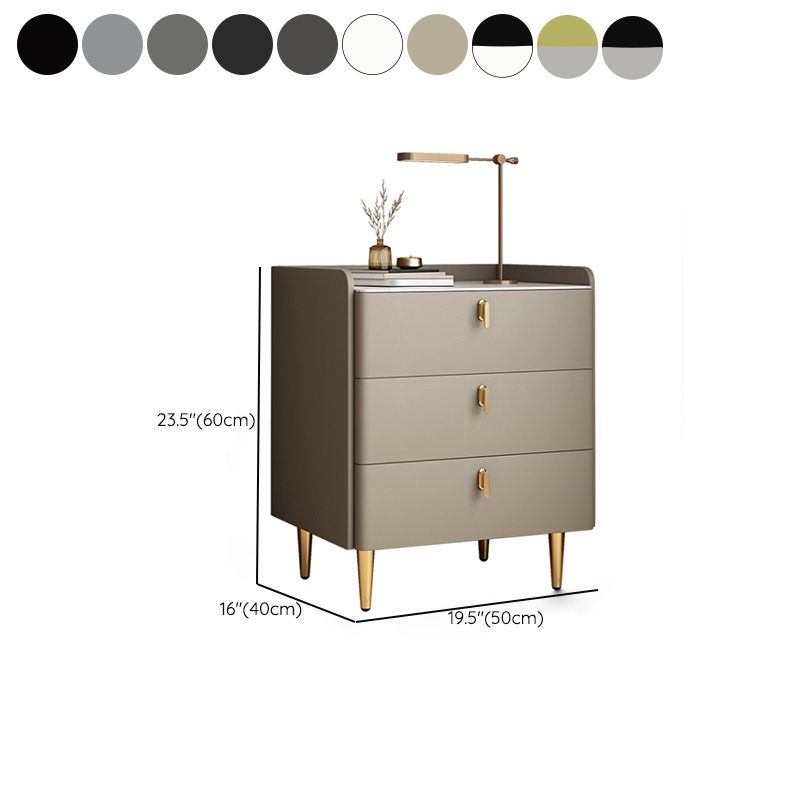 Moderno de almacenamiento de la mesa de la noche de piedra Noche de almacenamiento con piernas